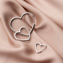 Brincos Argola Coração